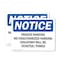 Signmission Private Parking No Unauthorized Parking OSHA Notice Sign, Plastic, 14in W x 10in L, 2PK OS-2PACK-NS-P-1014-L-17821 - alternate 1